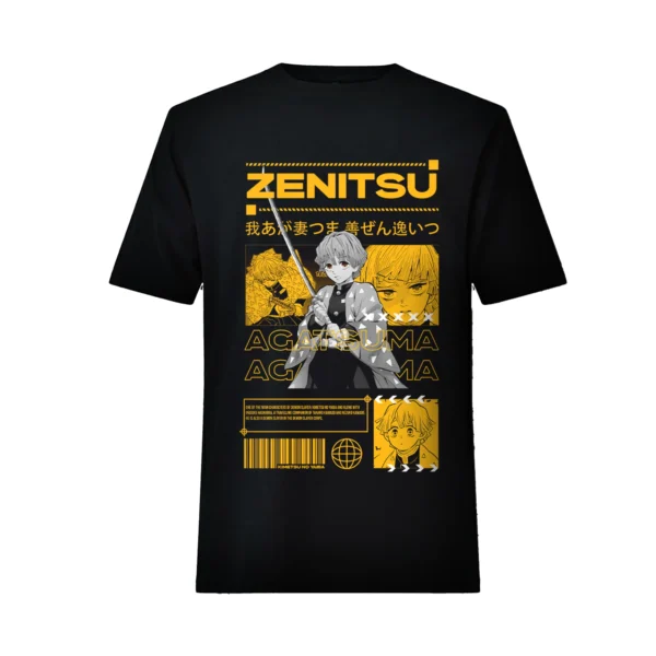 Polera de Zenitsu Agatsuma - Kimetsu No Yaiba (Demon Slayer)