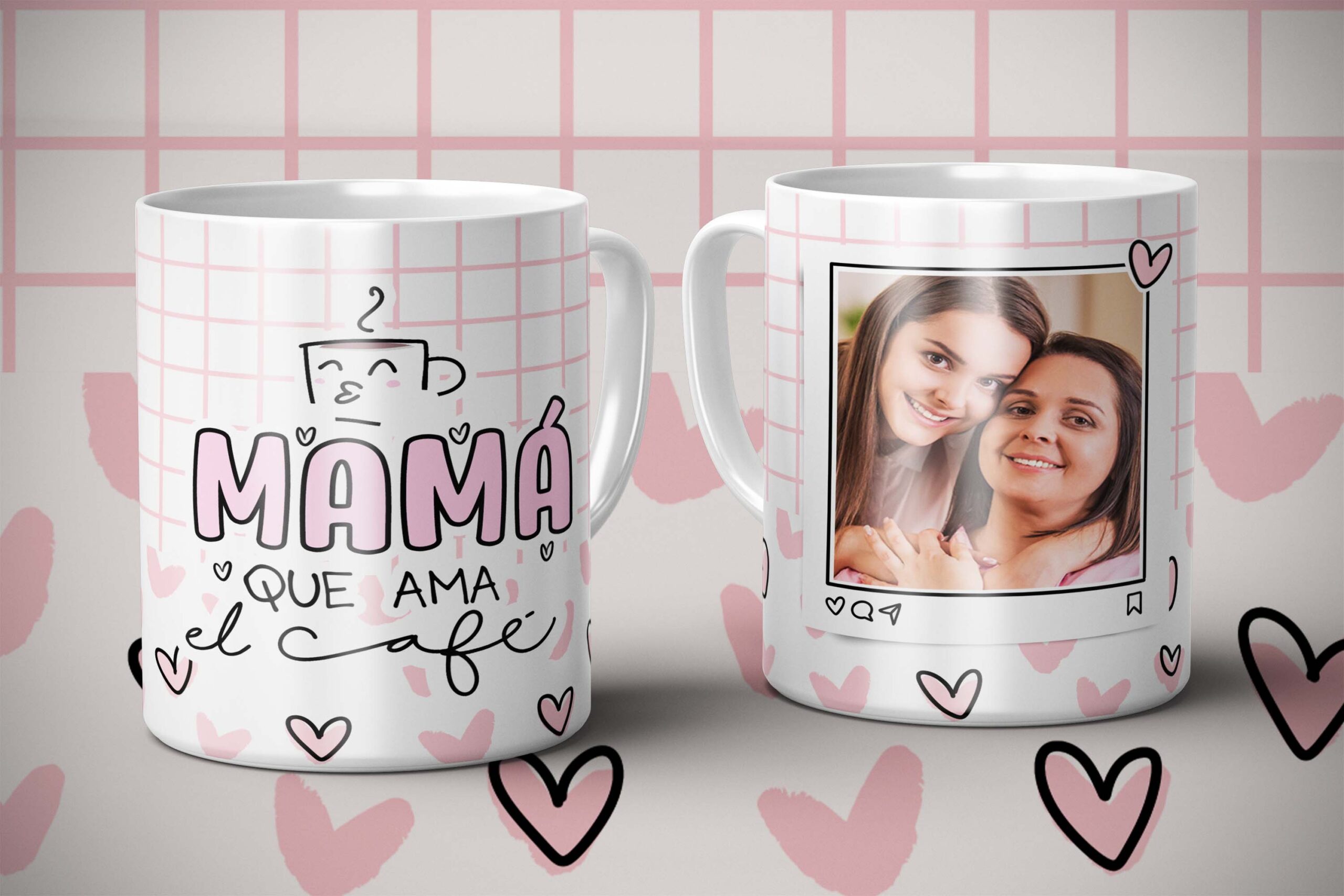 Taza Mamá que ama el cafe