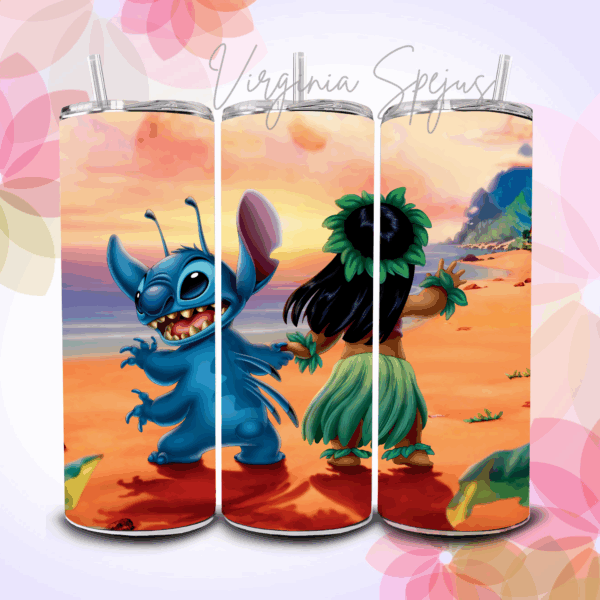 Termo Tumbler Diseño Stitch - 600ml