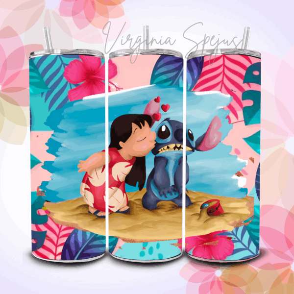 Termo Tumbler Diseño Stitch - 600ml