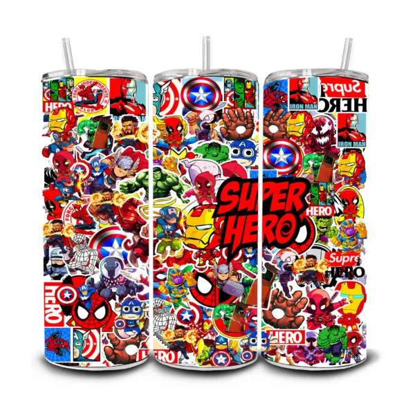 Tumbler Diseño de Super Hero - 600ml