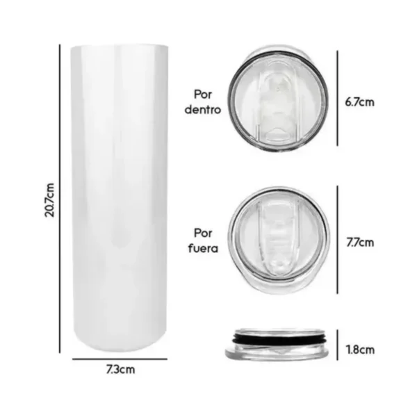 Tumbler Diseño de  Princesas - 600ml - Imagen 5