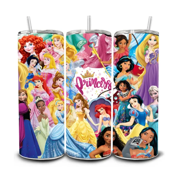 Tumbler Diseño de  Princesas - 600ml