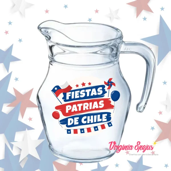 Jarras Lorito 500 ml – Viva Chile Dieciochero - Imagen 3