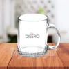 Taza de Vidrio Transparente - Personaliza UV DTF