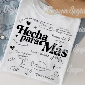 Diseño Cristiano “Hecha para Más” SVG – Archivo Digital