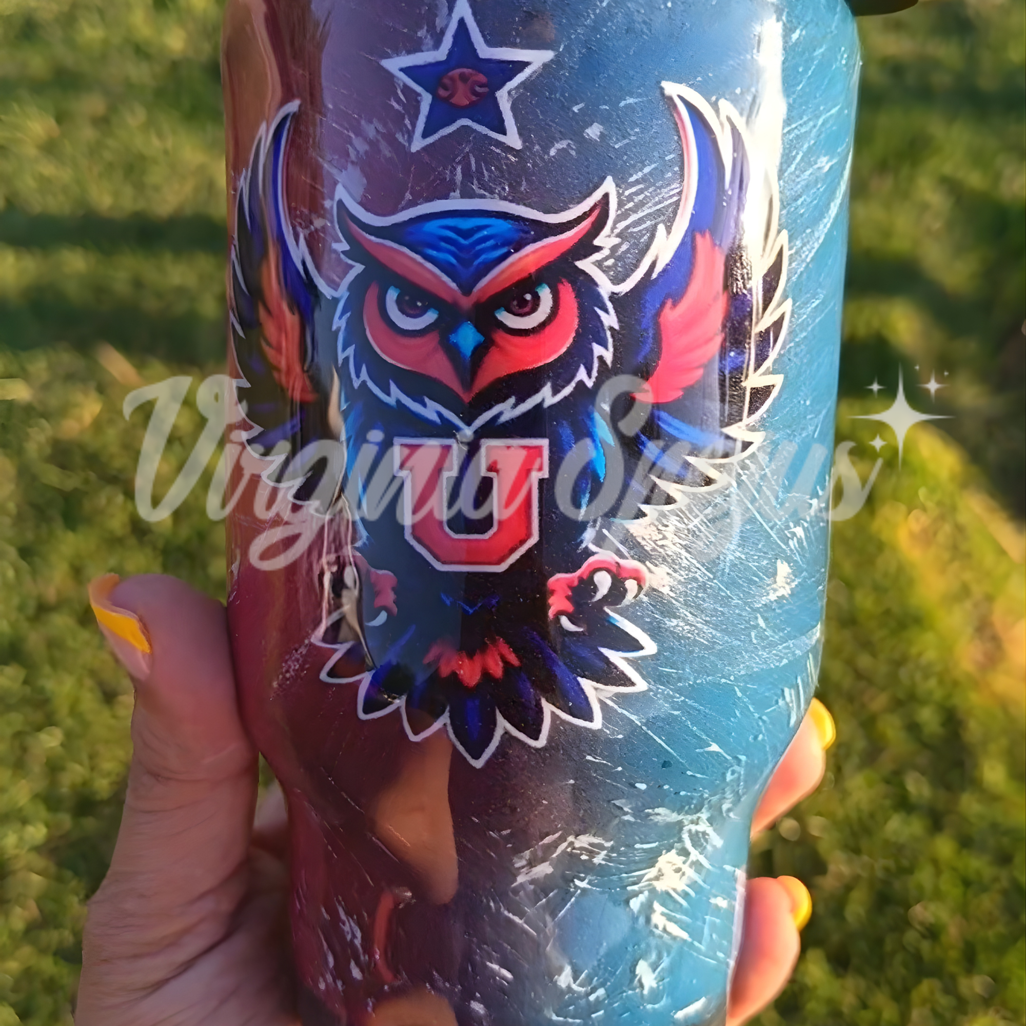 Mug Térmico Personalizado con Glitter & Resina – 410ml - Imagen 2