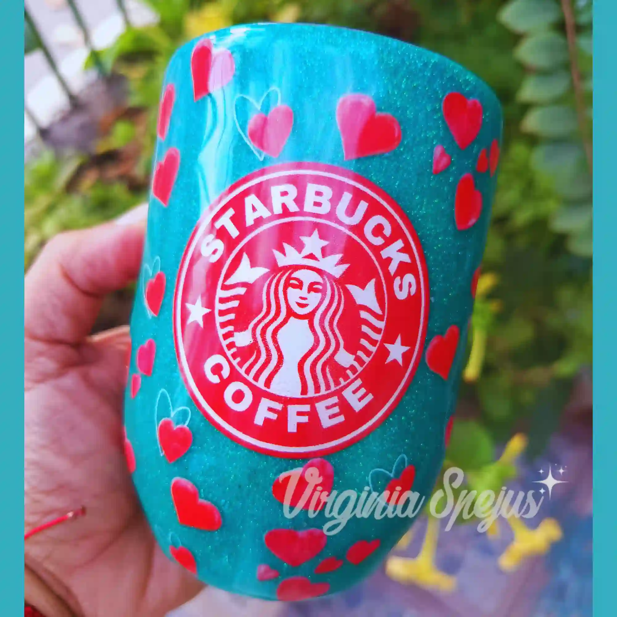 Taza Mate Térmico Personalizada con Glitter & Resina – 320ml