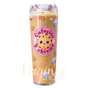 Vaso Snowglobe Cafesito y Chisme